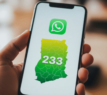 233 country code whatsapp