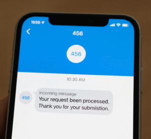 456 short code text message