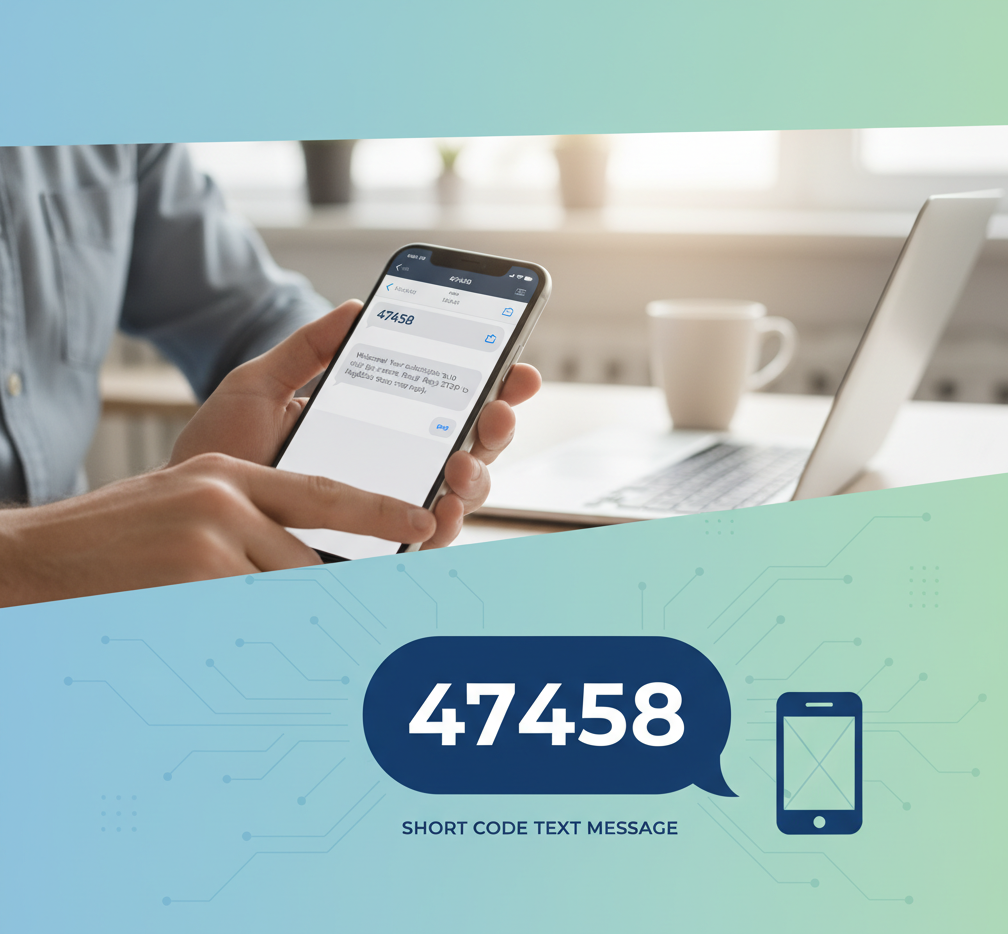 47458 short code text message