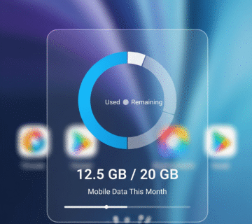 android data usage widget