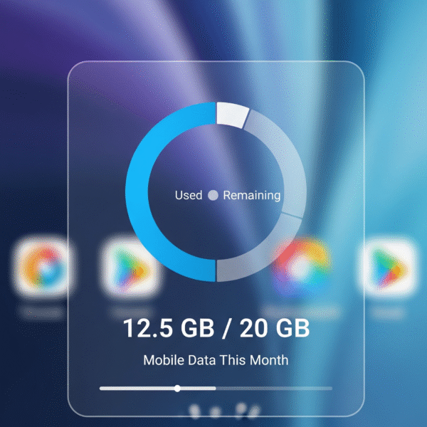 android data usage widget
