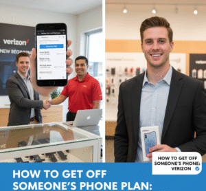 how to get off someone's phone plan verizon