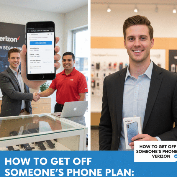 how to get off someone's phone plan verizon