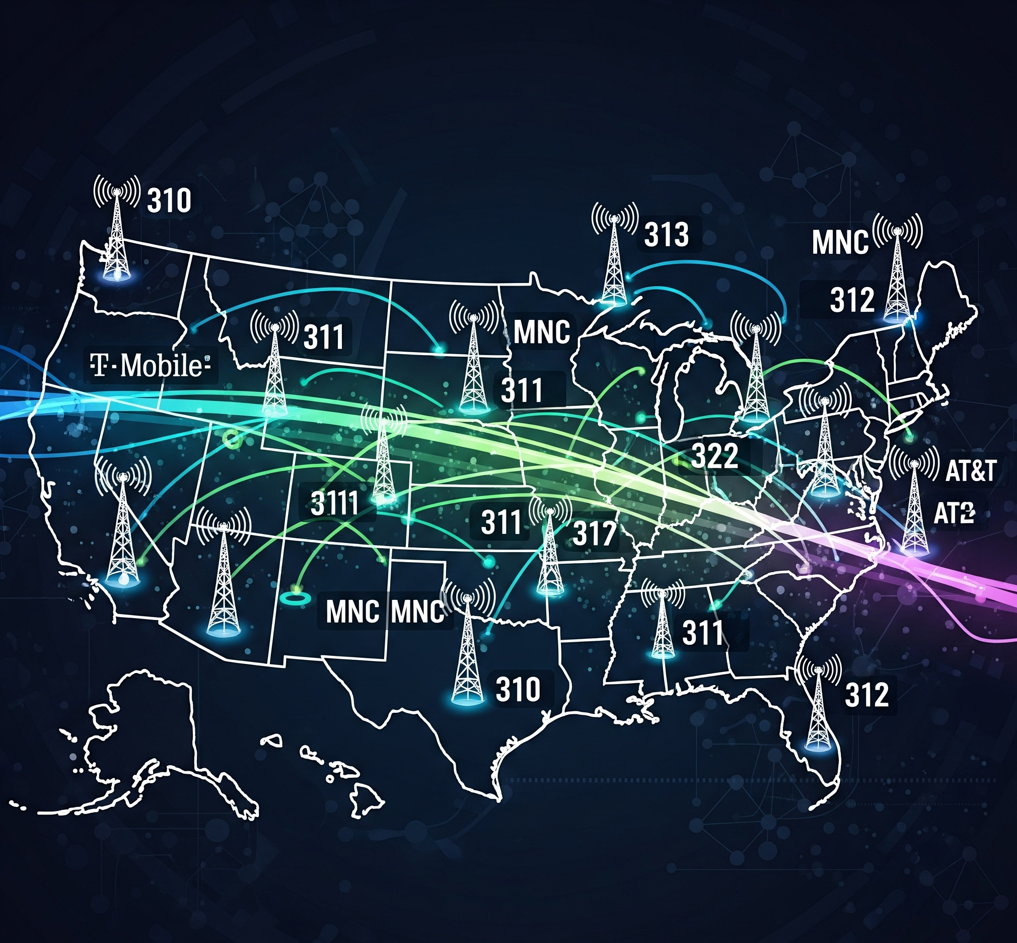 mobile network code list usa