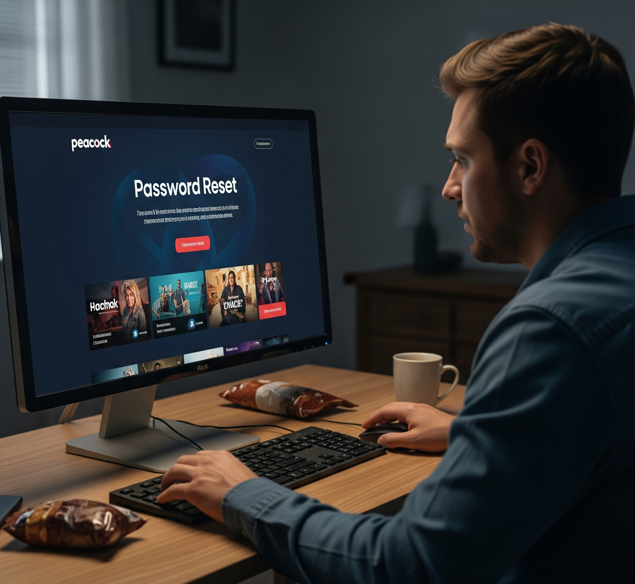 reset peacock password
