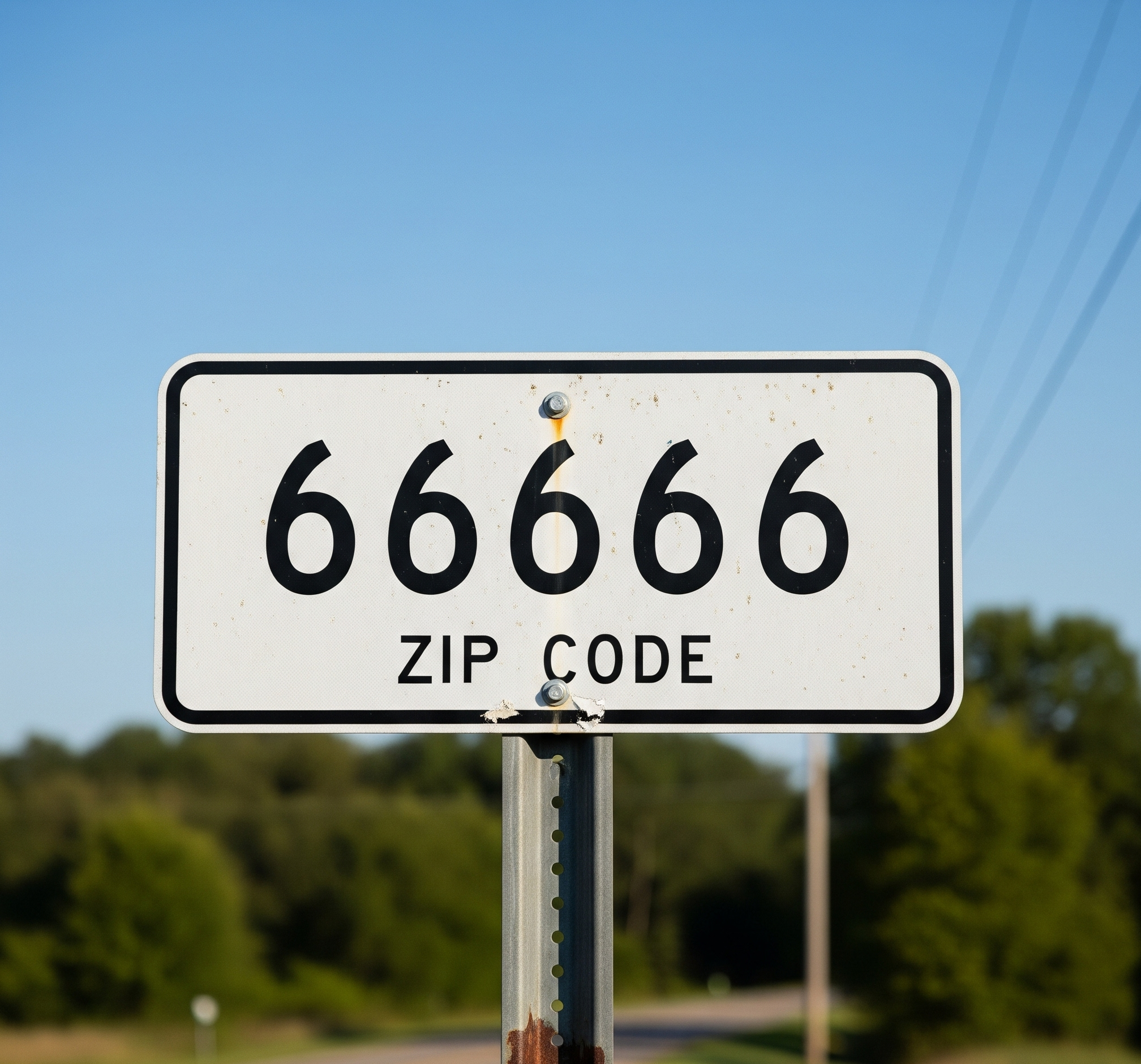 zip code 66666