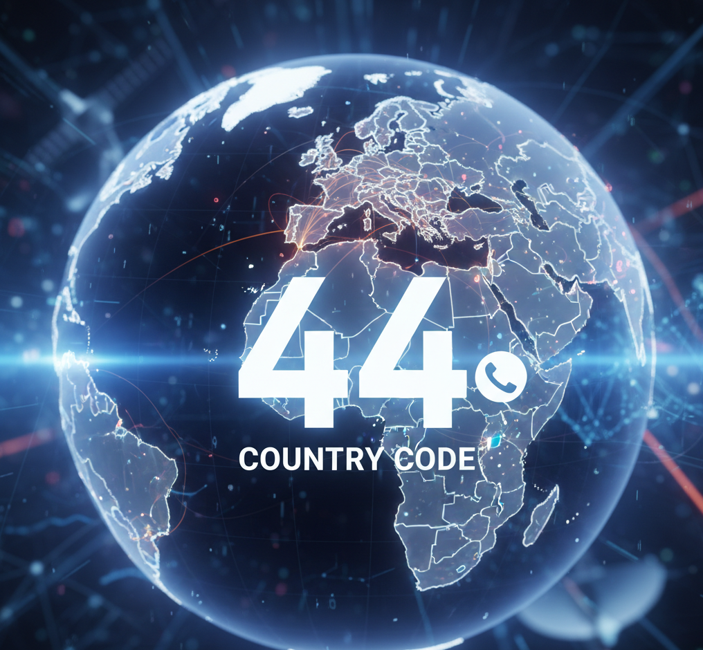 44 country code