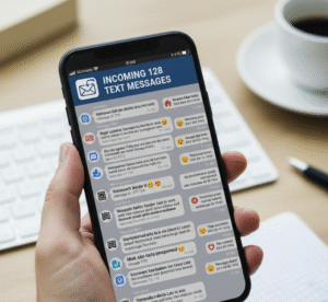 incoming 128 text message