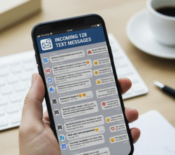 incoming 128 text message