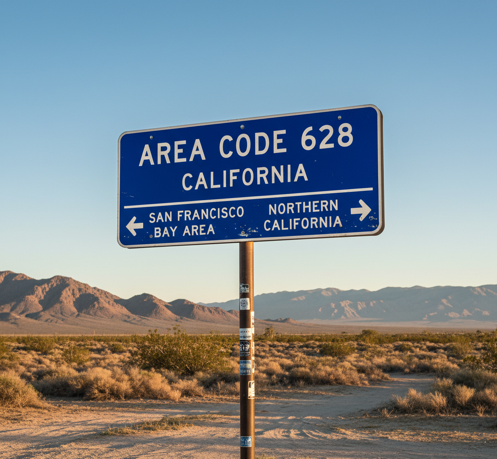 what area code is 628 in the united states