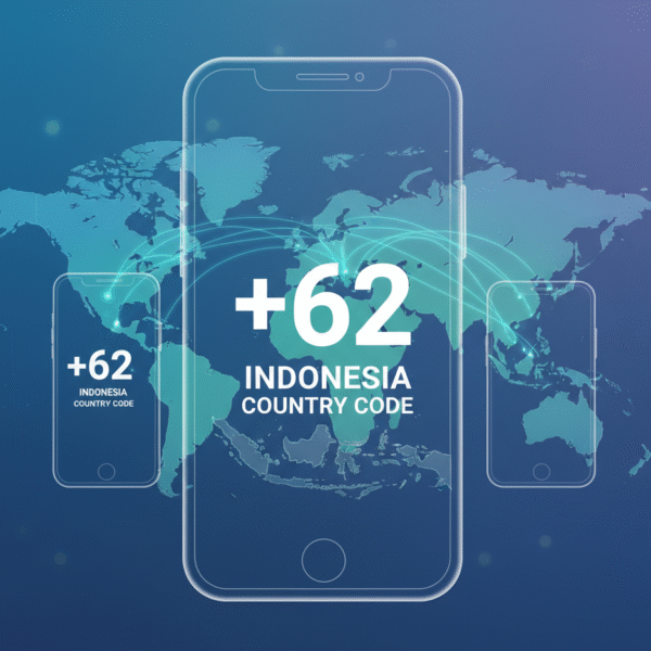 what is +62 country code