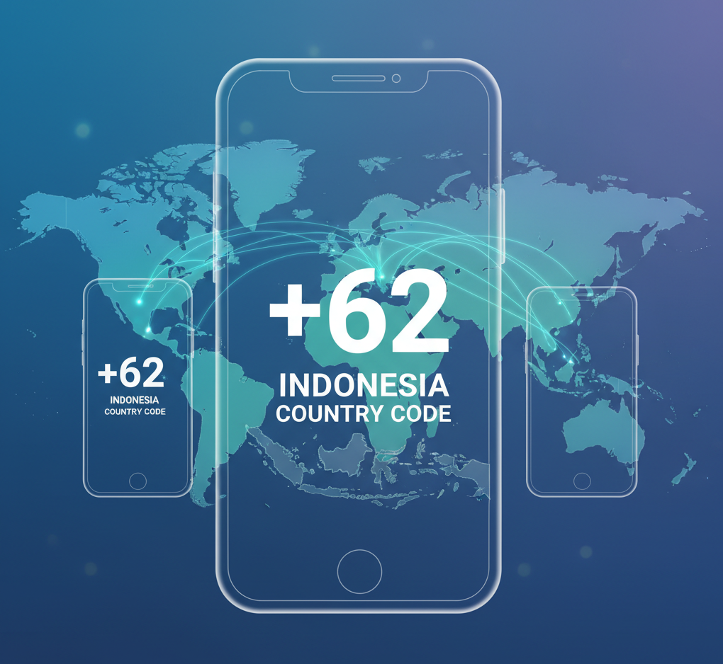 what is +62 country code