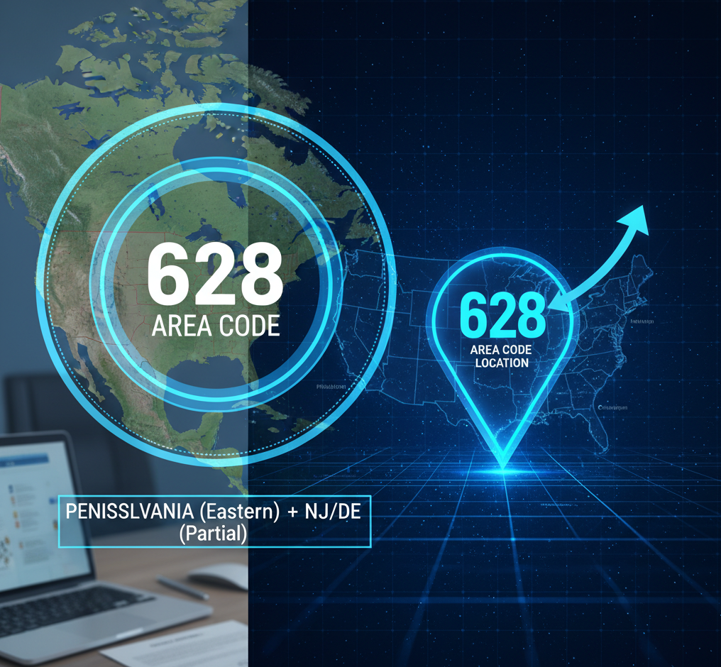 where is the 628 area code