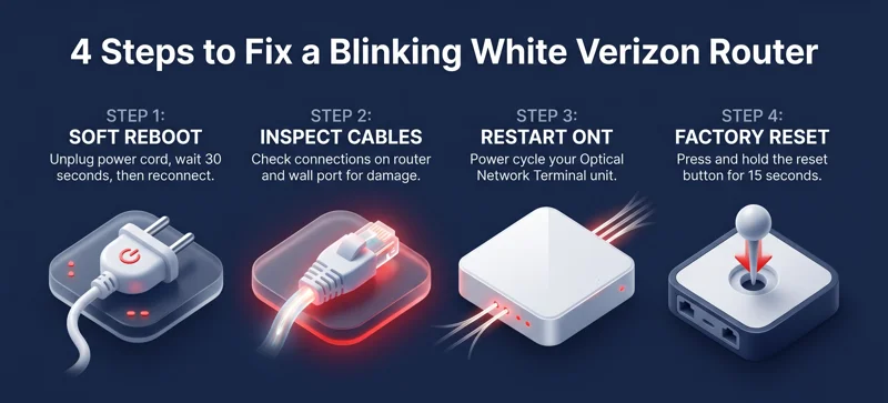 How to Fix a Verizon Router Blinking White Light (2026 Expert Guide) - تفاصيل إضافية