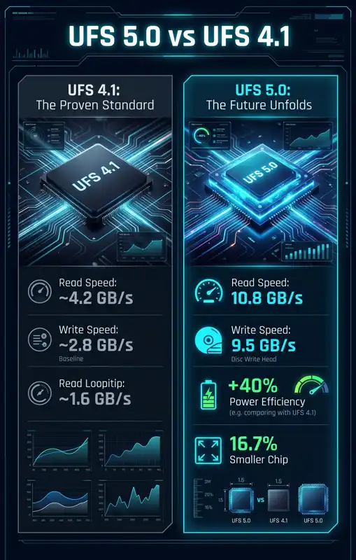 Forget the Cloud: Samsung’s New UFS 5.0 is the 10.8GB/s Secret Weapon Supercharging Next-Gen Mobile AI - تفاصيل إضافية
