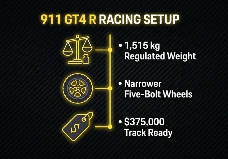 Goodbye Cayman: Porsche Unveils the 520-HP 911 GT4 R Racing Beast for $375K - تفاصيل إضافية