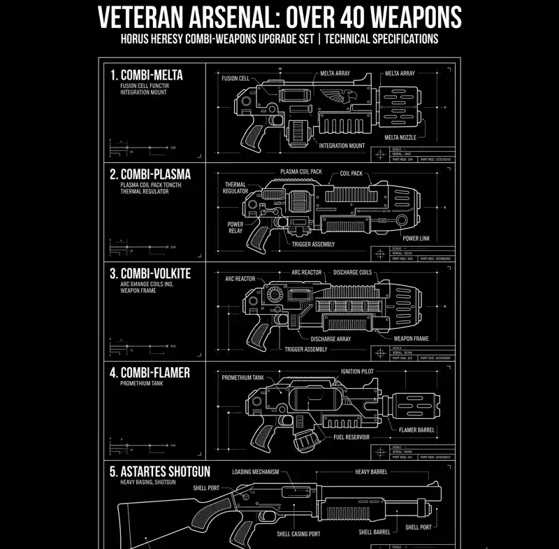Huge Horus Heresy Reveal: Upgrade Your Veterans With the New Combi-Weapons & Shotguns Set!