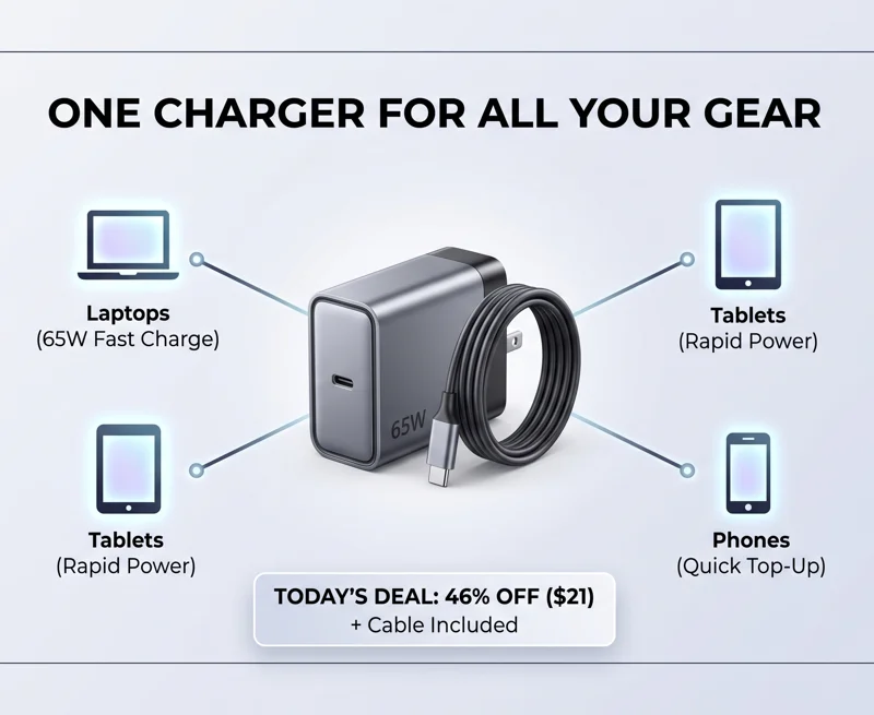 This Pocket-Sized 65W Ugreen Charger Actually Powers Laptops, and It’s 46% Off Today - تفاصيل إضافية