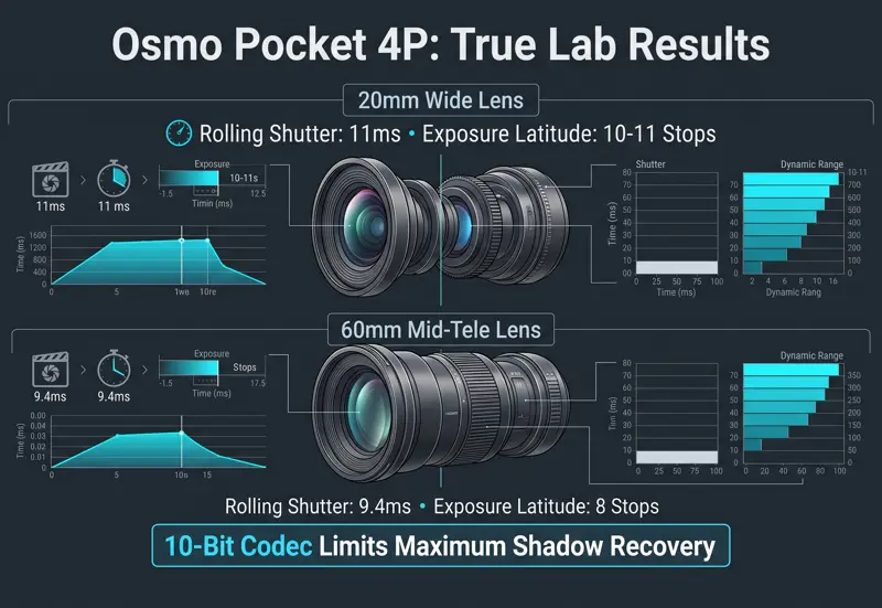 DJI Osmo Pocket 4P Lab Test: How a Sub-$1K Gimbal Just Beat the ARRI Alexa 35 in Dynamic Range! - تفاصيل إضافية