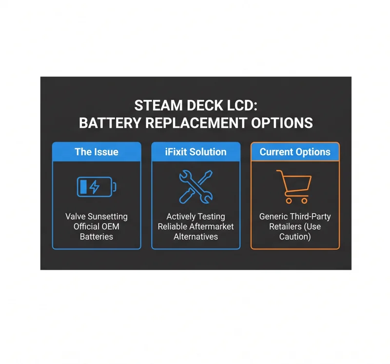 Bad News for Original Steam Deck Owners: Valve is Discontinuing Official Replacement Batteries! - تفاصيل إضافية
