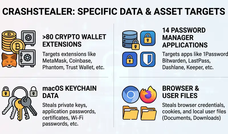 Warning for Mac Users: How the New 'CrashStealer' Malware Bypasses Apple Security to Drain Crypto Wallets - تفاصيل إضافية