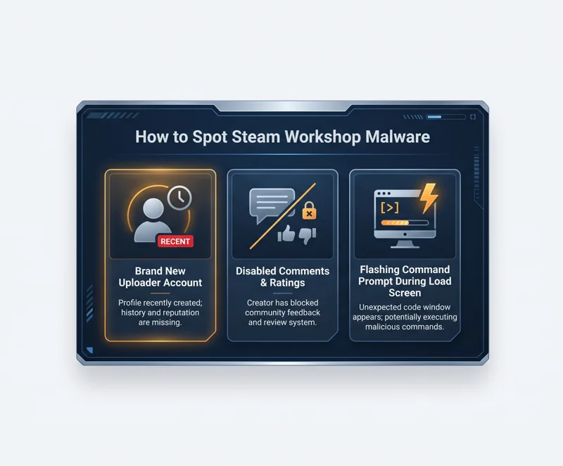 WARNING: Custom Meccha Chameleon Maps on Steam Workshop May Infect Your PC With Malware - تفاصيل إضافية