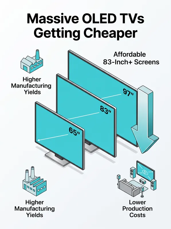 LG Unveils ‘FLiPP’ OLED Tech: Why Your Next Super-Sized TV Will Be Brighter, Cheaper, and More Efficient - تفاصيل إضافية