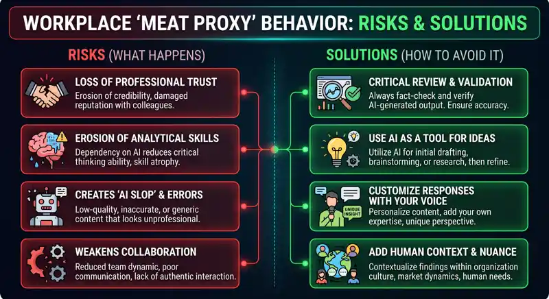 Are You a 'Meat Proxy'? Why Mindlessly Copy-Pasting ChatGPT Responses is Ruining Your Reputation - تفاصيل إضافية