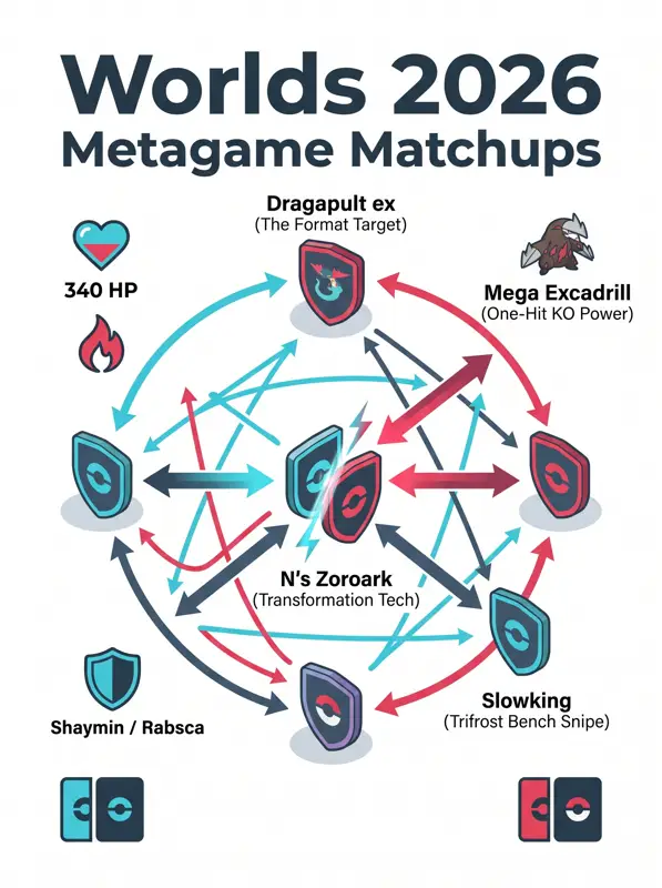 2026 Pokémon TCG Worlds Power Rankings: Can Mega Excadrill or N’s Zoroark Dethrone Dragapult ex? - تفاصيل إضافية
