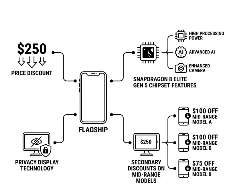 Massive Samsung Tech Sale: Galaxy S26 Ultra Gets $250 Price Cut Plus Up to $350 Gift Cards on Z Fold8 Pre-Orders! - تفاصيل إضافية