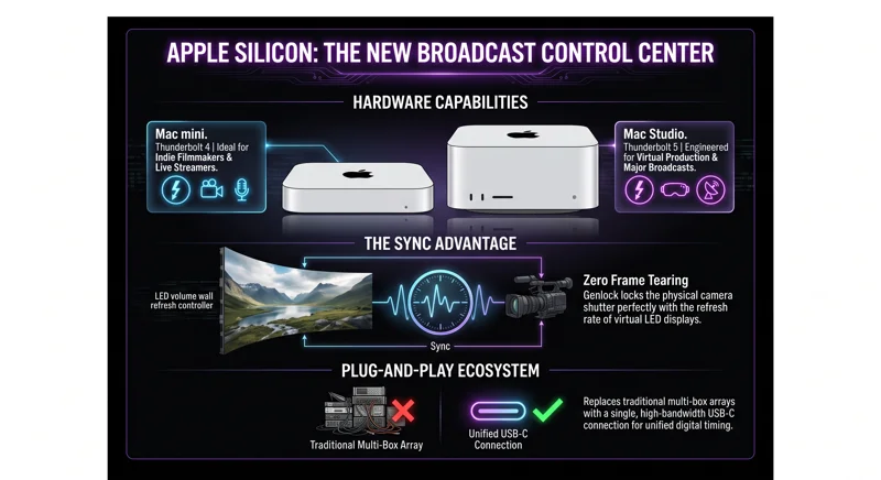 Apple's Game Changer: New Mac Mini and Mac Studio Add USB-C Genlock for Flawless Camera Syncing! - تفاصيل إضافية