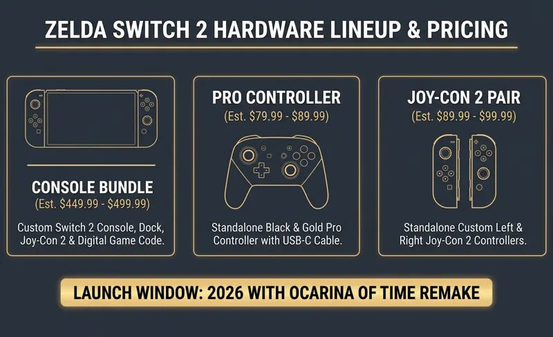 Massive Leak: Zelda-Themed Nintendo Switch 2 Console & Pro Controller Revealed for 40th Anniversary! - تفاصيل إضافية