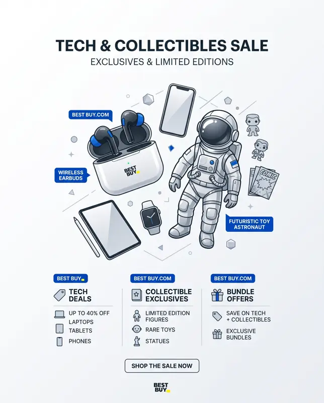 Best Buy's Surprise 60th Anniversary Sale: Insane Deals on AirPods Pro 3, PS5 & Switch 2 Games! - تفاصيل إضافية