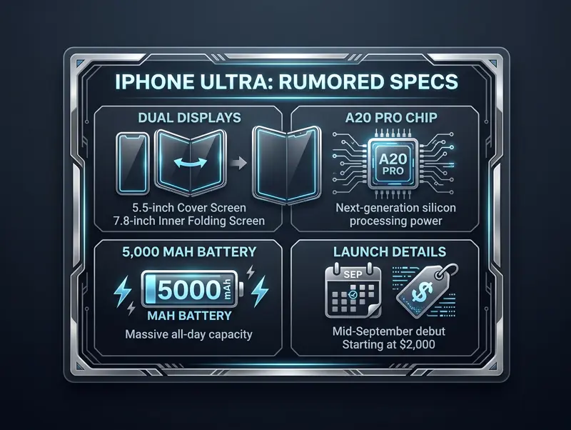 Leaked 'iPhone Ultra' Screen Protectors Confirm Wild Asymmetric Design & Single Punch-Hole Camera! - تفاصيل إضافية