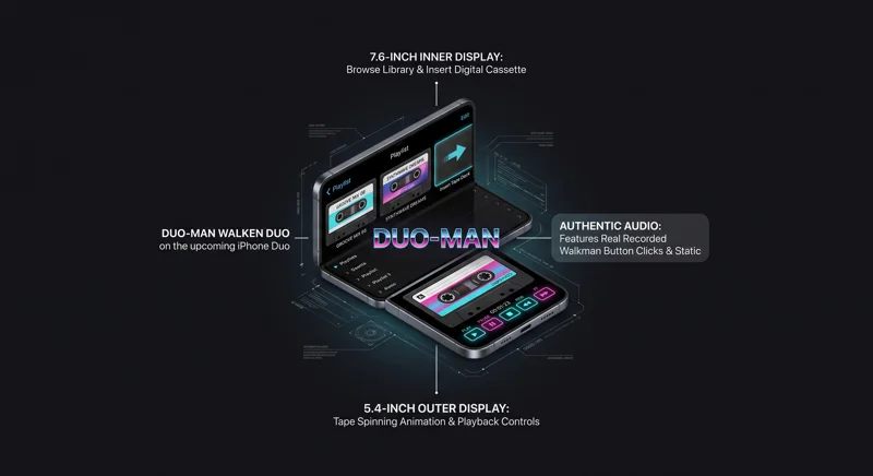 Meet Duo-Man: Why a Retro Virtual Walkman is the iPhone Duo's First Killer App