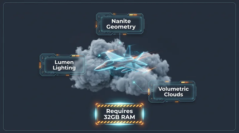 Is 16GB RAM Dead? Why Ace Combat 8: Wings of Theve Demands 32GB for Smooth PC Gameplay! - تفاصيل إضافية