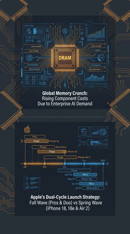 Why the iPhone 18 Pro Costs $100 More: Memory Crunches, 3-Week Delays, and the New Siri AI - تفاصيل إضافية