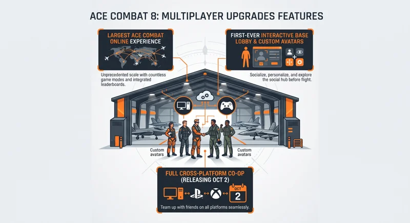 Ace Combat 8: Wings of Theve 101 Trailer Reveals Massive Multiplayer Upgrades and Immersive First-Person Story - تفاصيل إضافية