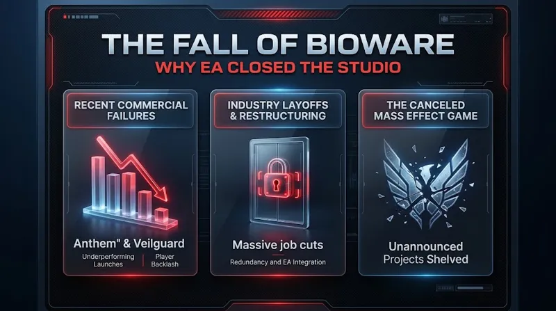 End of an Era: EA Shuts Down BioWare After 30 Years and Cancels the Next Mass Effect Game - تفاصيل إضافية